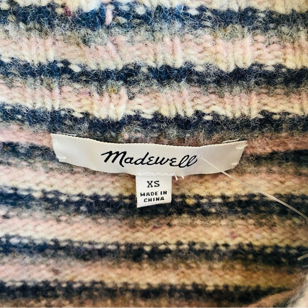 Madewell Merrydale Pocket Pullover Sweater in Stripe - Picture 7 of 9